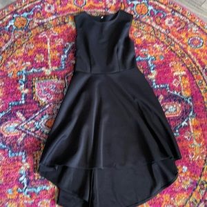 Black hi-low dress